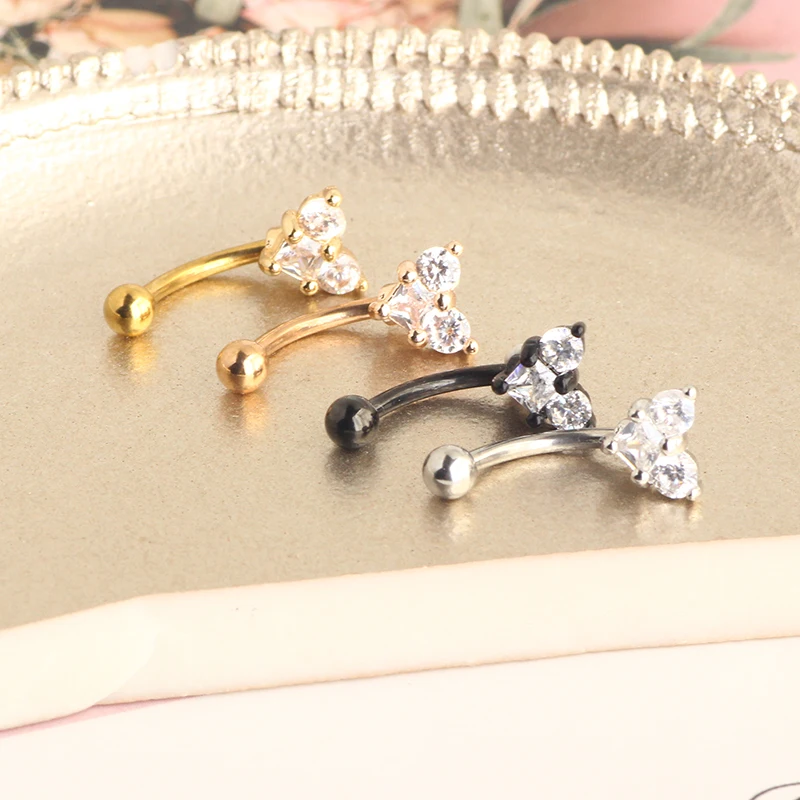 Rook Piercing Jewelry Rook Earrings for Women Eyebrow Rings Surgical Steel 16g Curved Barbell Snug Daith Surface Tragus Piercing