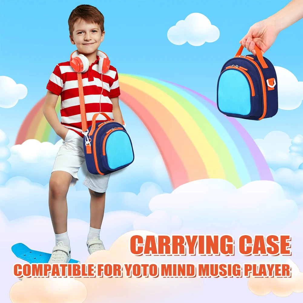 Carrying Case For Yoto Mini (2024 Edition) Audio Player Up To 30 Cards Holder Organizer Bag Portable Travel Storage Sling Bags