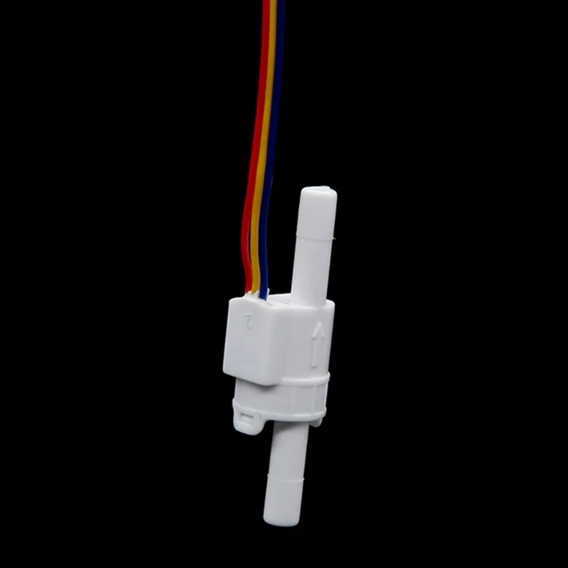 Hall Effect Mini Water Flow Sensor TM02 TM03 Pulse Output 3.5‑24V Transparent Qu