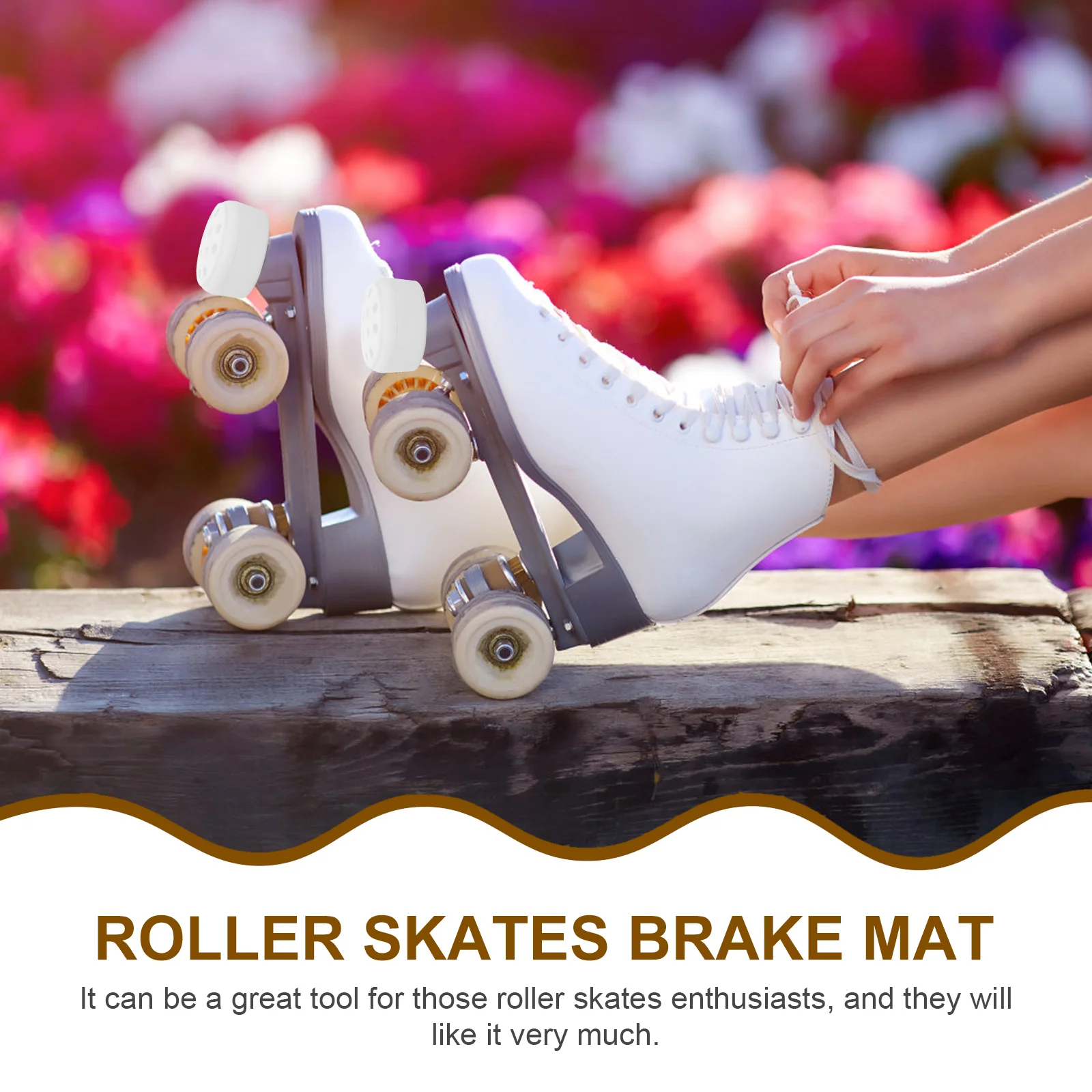 2 Pcs Replace Roller Skate Brakes Child Walker Skates Rubber Jam Plugs for Skating Tool roller skates
