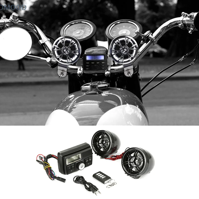 

12V For Motorcycle Motorbike Audio FM Radio MP3 ATV Stereo Speakers Sound System