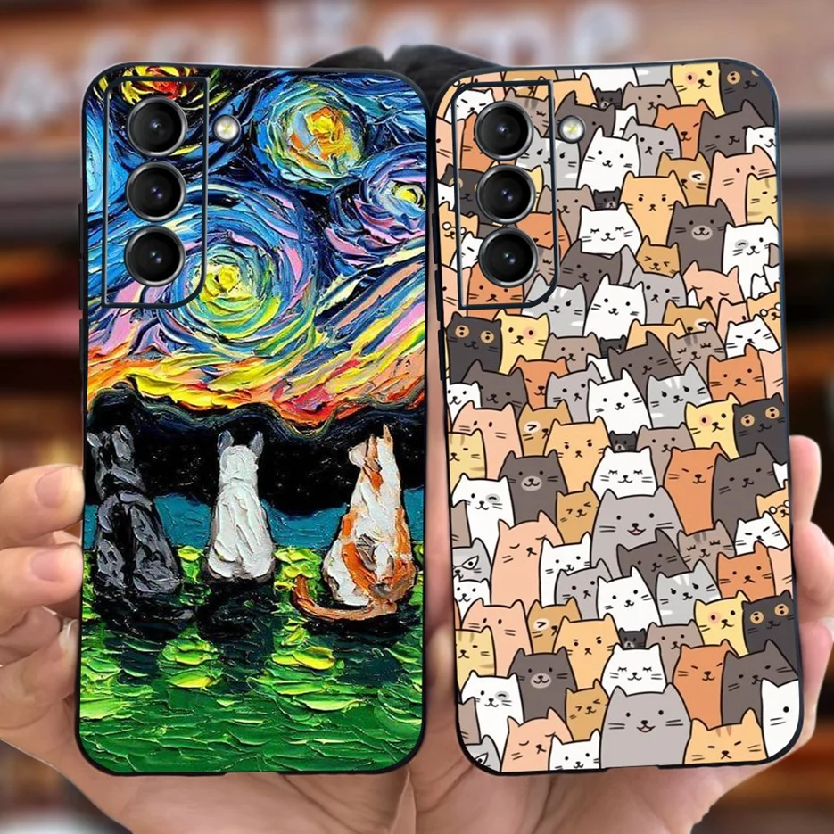 Cute Astronauts Cartoon Soft TPU Phone Case - Stylish Protective Back Cover