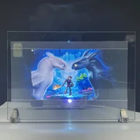 3D Transparent Holographic Projection Screen Adhesive Rear Projection Film for Exhibition Showcase Advertising Different Sizes - Image 5