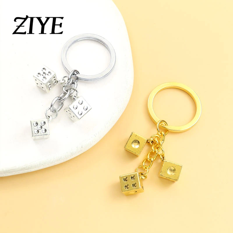 Creative Colourful Dice Keychain Fashion 3D Resin Dice Handbag Pendant For  Women Men Car Key Holder Key Accessories Funy Gifts - AliExpress