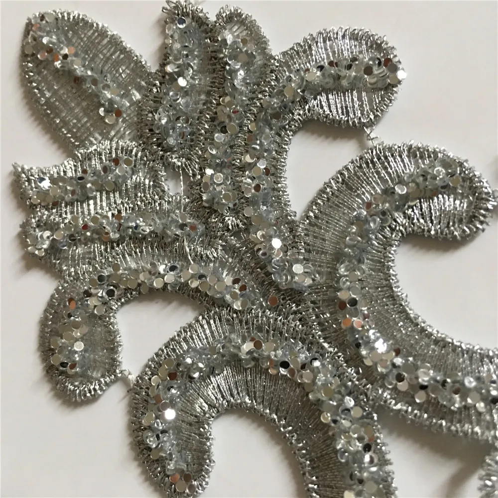 Women's chest applique embroidery lace garment sewing rhinestone sequin design 1 piece for sale DIY craft supplies accessories lace sewing accessories lace sewing supplies lace garment accessories clothing accessories clothing craft accessories