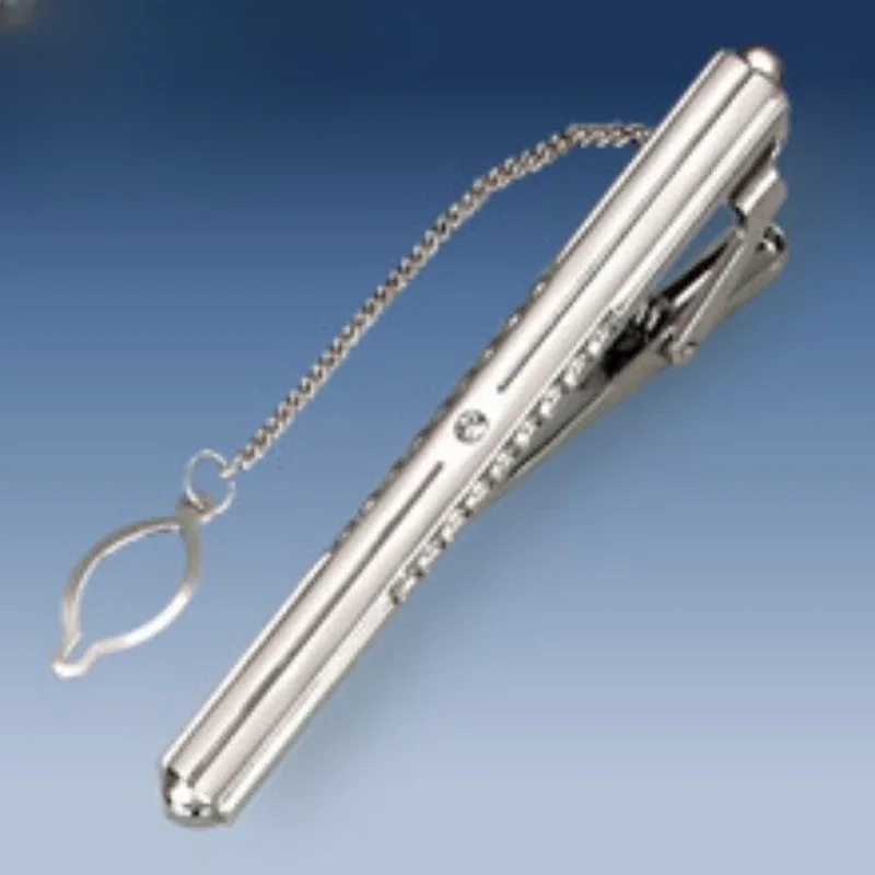 

Classic Business Pattern Metal Tie Clip for Men's Wedding Party Suit Chain Clips Exquisite Jewelry Accessories Birthday Gifts