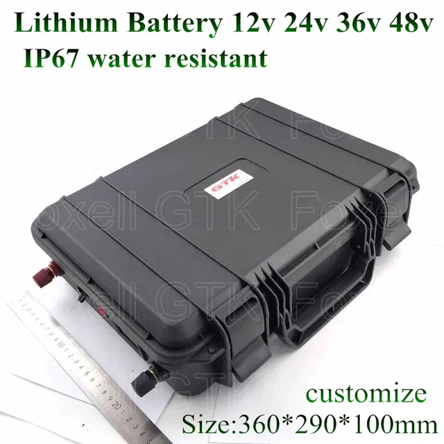 Suitcase  High Capacity 12V 150AH Lithium ion Battery With ABS Case BMS System FOR Solar EV Car Golf Troll RVs, Boats, Camping 2