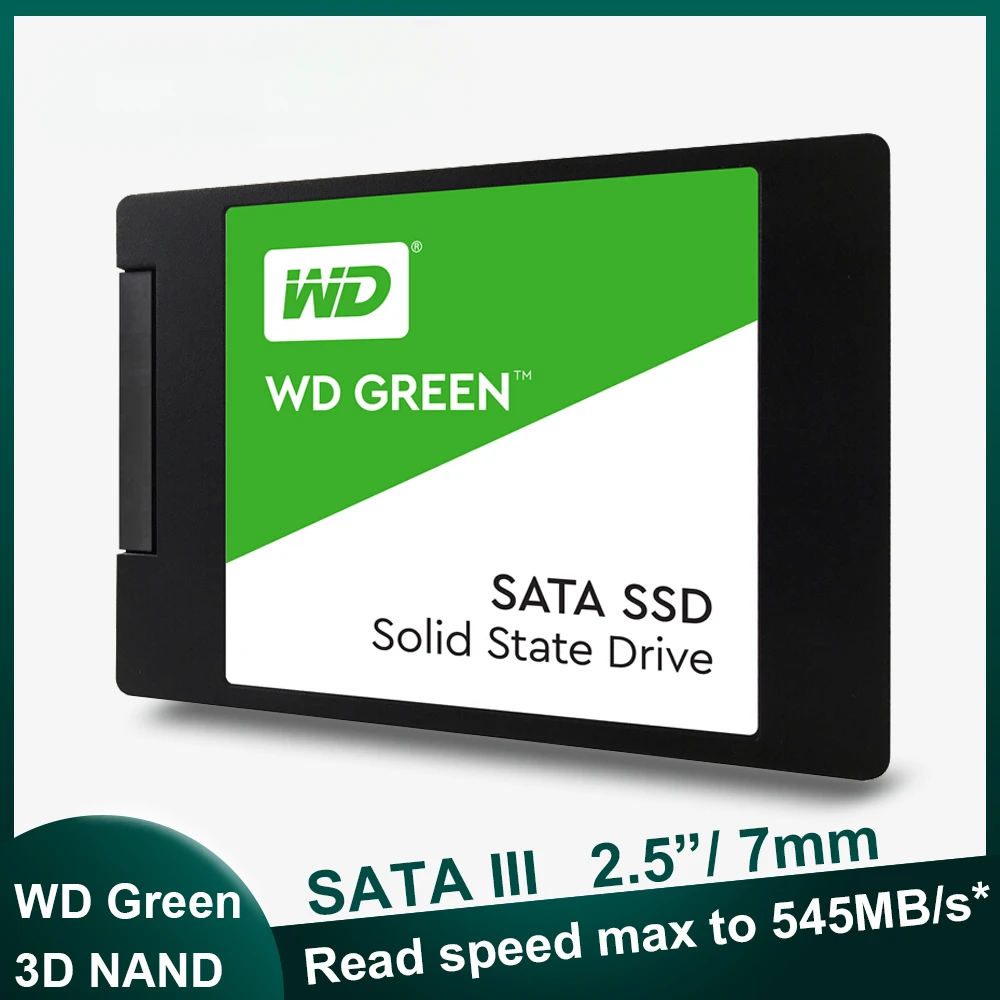 WD Western Digital Green 2.5 SSD 240GB 480GB 1TB 2T Internal PC Solid  State Hard Drive Disk SATA 3.