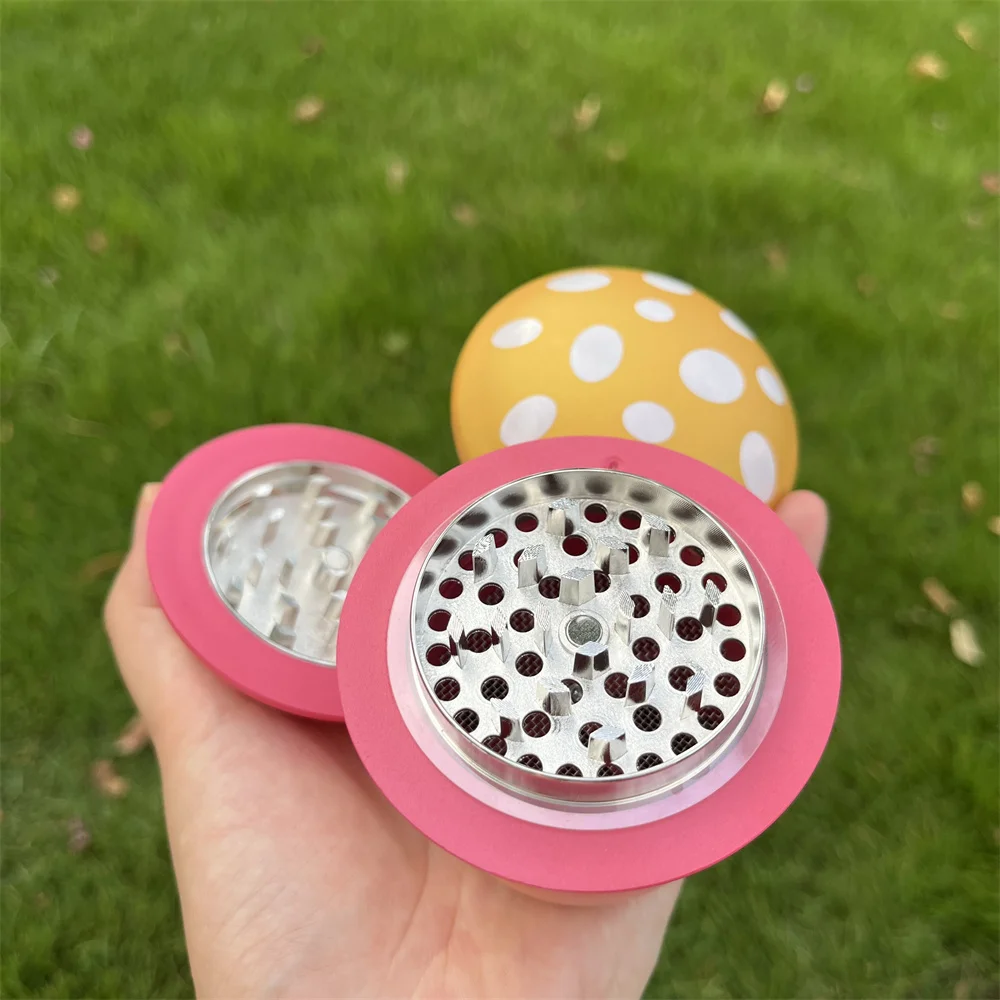Portable 4-Layer Mushroom Grinder Spice Grinder Colorful, Durable Plastic & Metal, Ideal For Daily Use & Cleaning Supplies 2