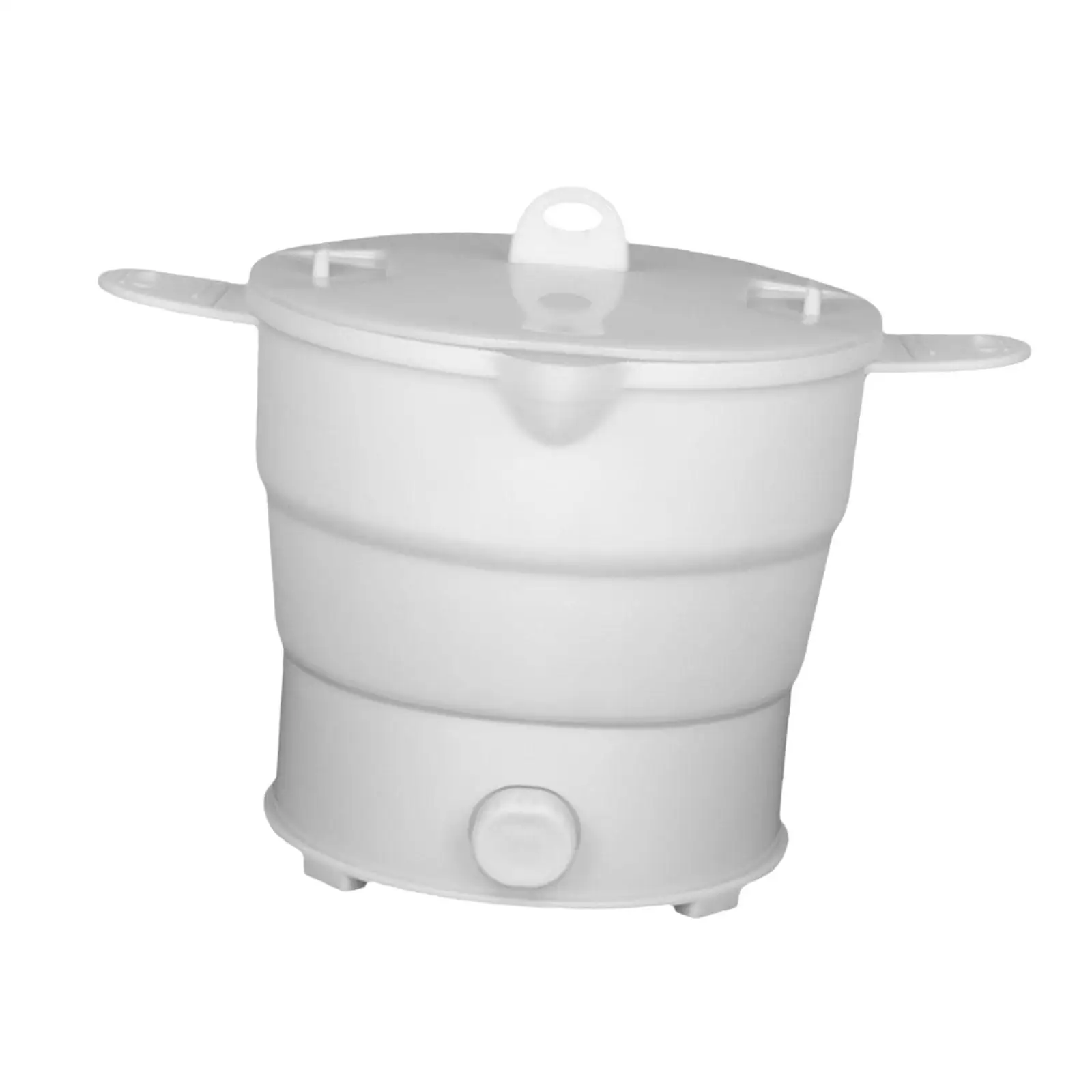 Water Boiling Pot Travel Hot Pot 1.2L Silicone Cookerware Boiling Water Steamer