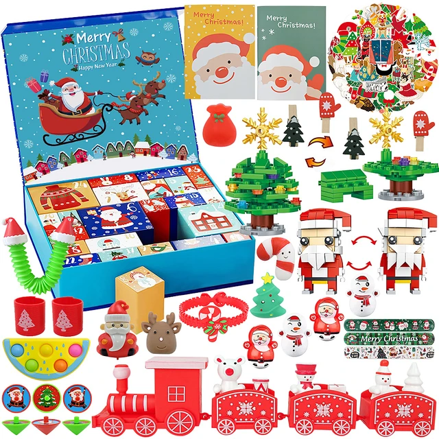 Christmas Advent Countdown Calendar Fidget Toys Stress Relief Squeeze Toys  Christmas Boxes Pack Kids Gifts Merry Christmas 2024 - AliExpress