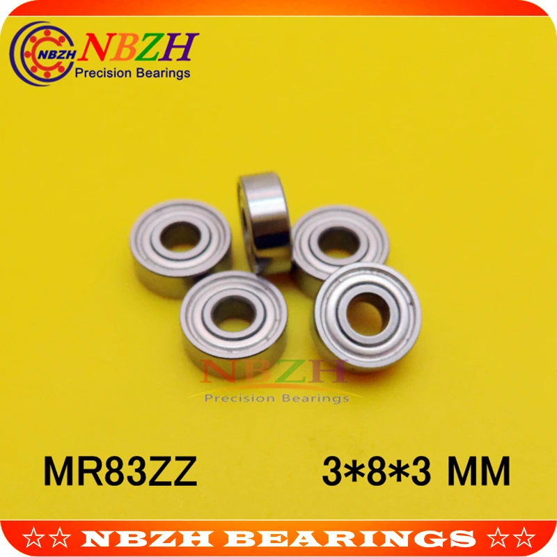 NBZH MR83RS MR83ZZ MR83-2RS SMR83ZZ ZZ RS RZ 2RZ R-830ZZY03 619/3 Deep Groove Ball Bearings 3 x 8 x 3mm High Quality