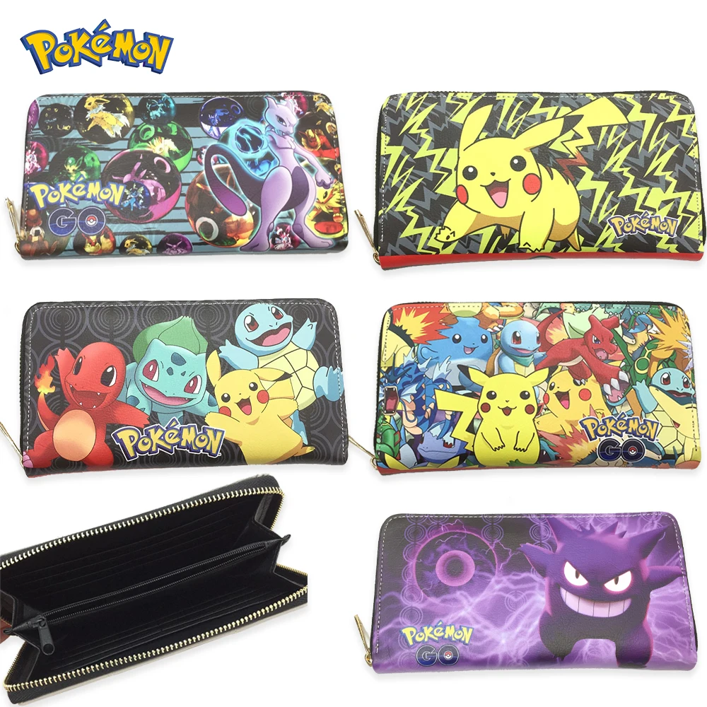 AnimePokemonPikachuFashionWomensWalletGengarWalletBoysGirls