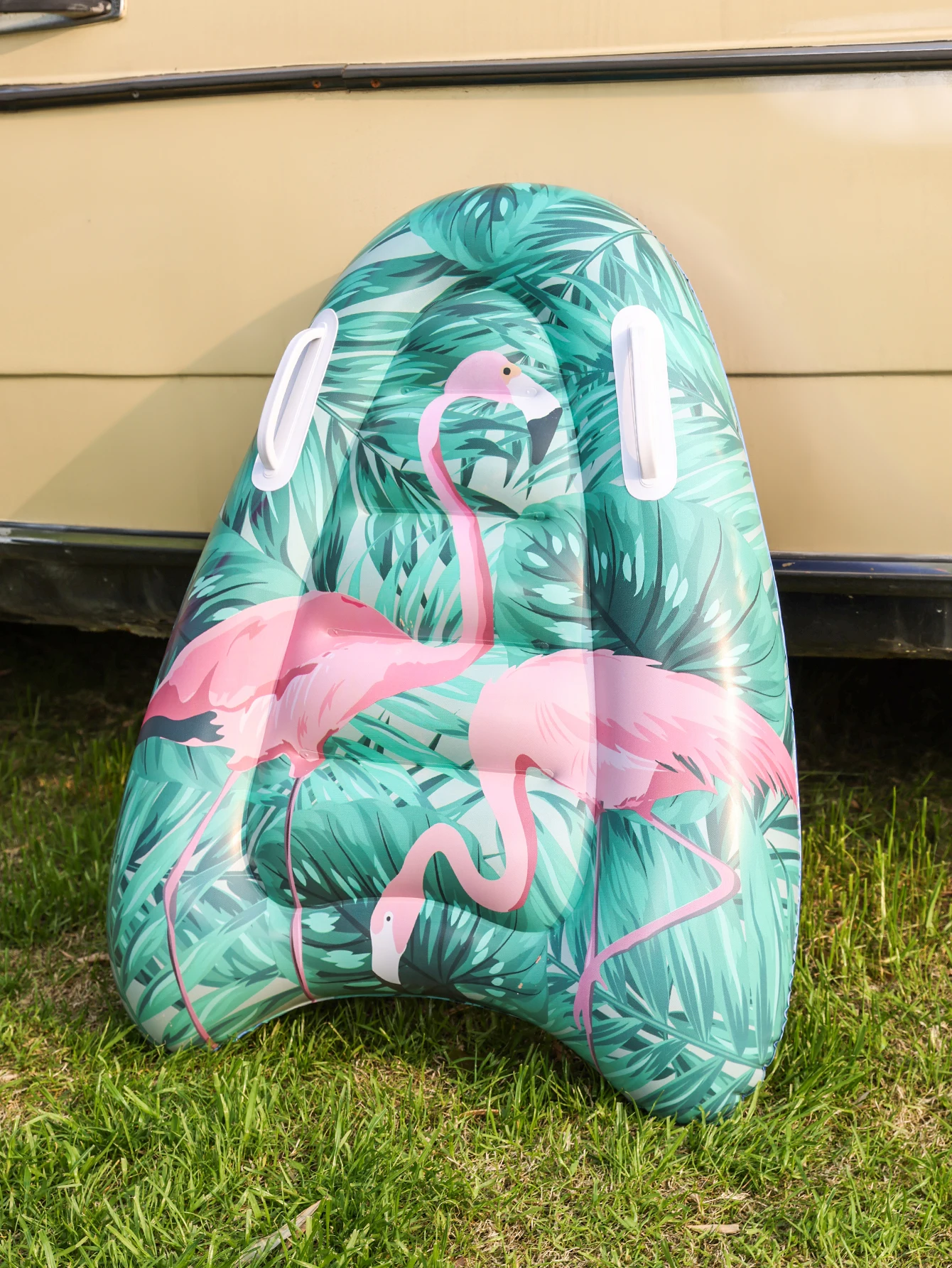 2 Pack Inflatable Body Boards with Handles for Water Slides, Surfing Board for Slip Slide, Swimming Pool Floating Water Boards 3