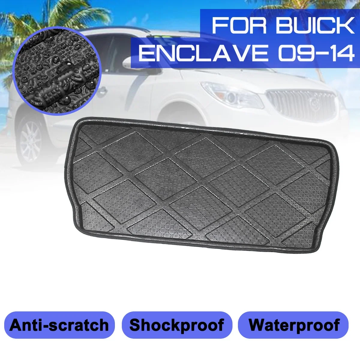 

Для Buick анклава 2009 2010 2011 2012 2013 2014 Автомобильный напольный коврик Ковер задний багажник защита от грязи