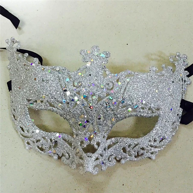 Glitter Masquerade Eye Mask Sequin Party Mask Half Cover Fancy Dress for  Carnival Prom - AliExpress