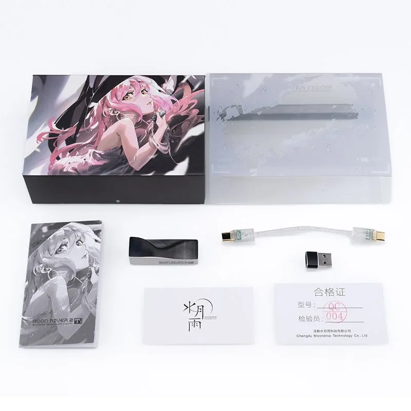 Moondrop-ポータブルヘッドフォンアンプ,moonriver 2,ti,usb,dac