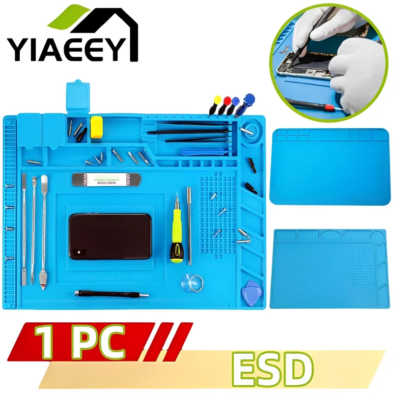 ESD 납땜 매트 수리 패드, 단열 내열성 납땜 스테이션, 실리콘 작업 패드, 데스크 플랫폼 전화 수리 도구 키트