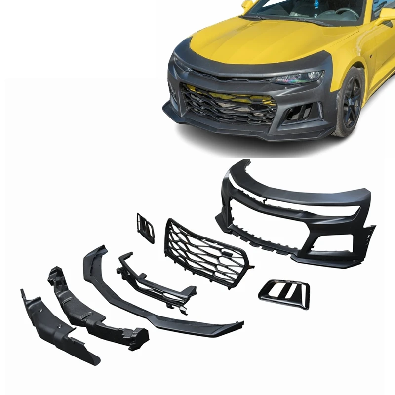 

auto parts car front body kit grille lip front bumper complete kit for Chevy Chevrolet Camaro ss ZL1 2016 2017 2018