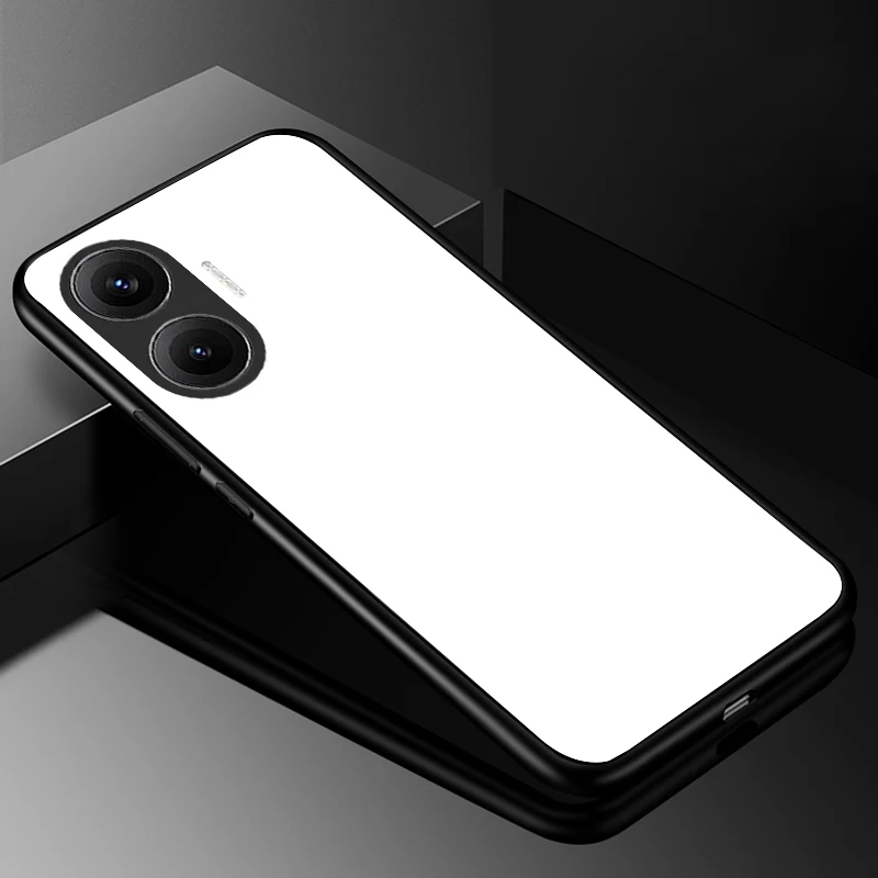 Premium Tempered Glass Hard Back Bumper Case Cover