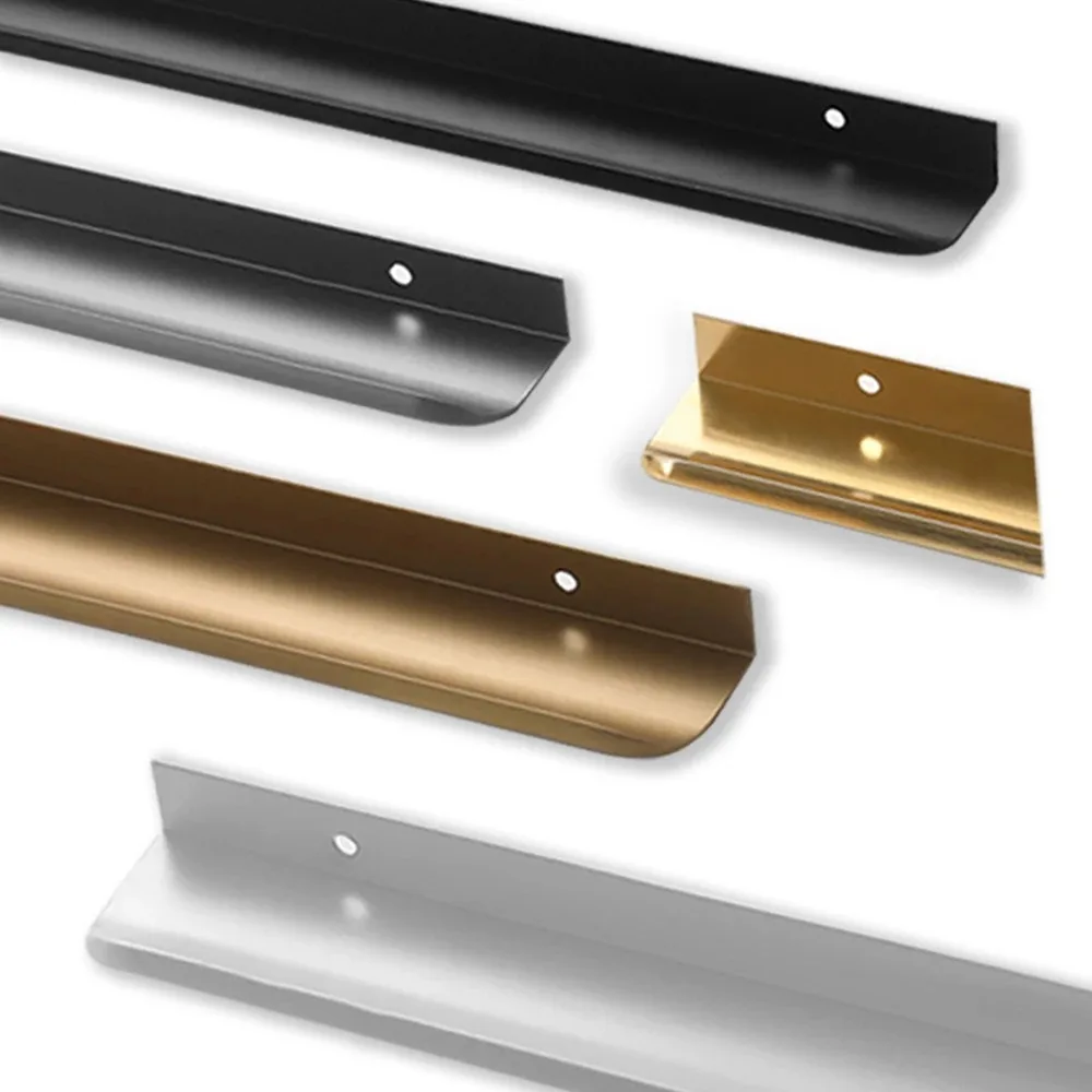 Simple Hidden Cabinet Handles Kitchen Cupboard Door Pulls Elegance Long Handles Aluminum Alloy Furniture Handle Hardware furniture handles