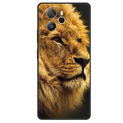 Floral Soft Silicone Back Cover - Black Bumper s for Blackview Shark 8 (49)