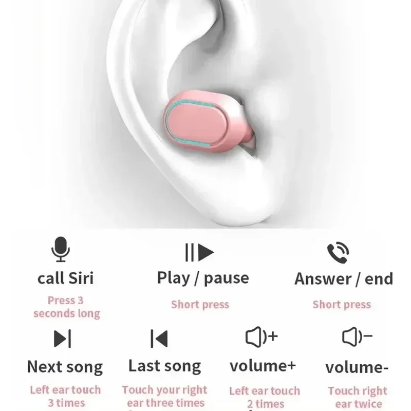 E7s Tws Gaming Headset Bluetooth Earphones Earbuds Blutooth Earphone Wireless Hearing Aids Sport EarBuds Hifi headphones 4