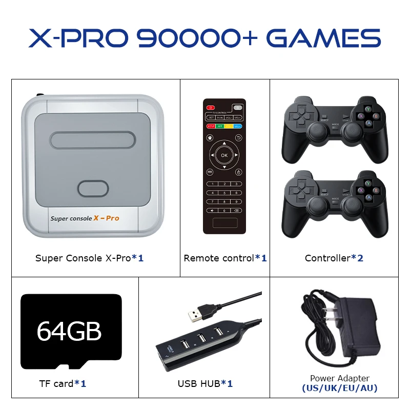 スーパーコンソール X Pro 64G Amazon.com: Super Console X-Pro Video Game Console with 64GB