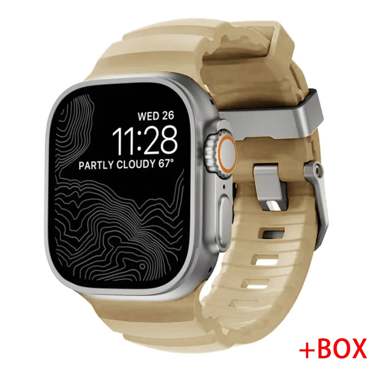 ตัวเลือกสินค้า สายรัดข้อมือซิลิโคนสปอร์ต สำหรับ Apple Watch ทุกรุ่น