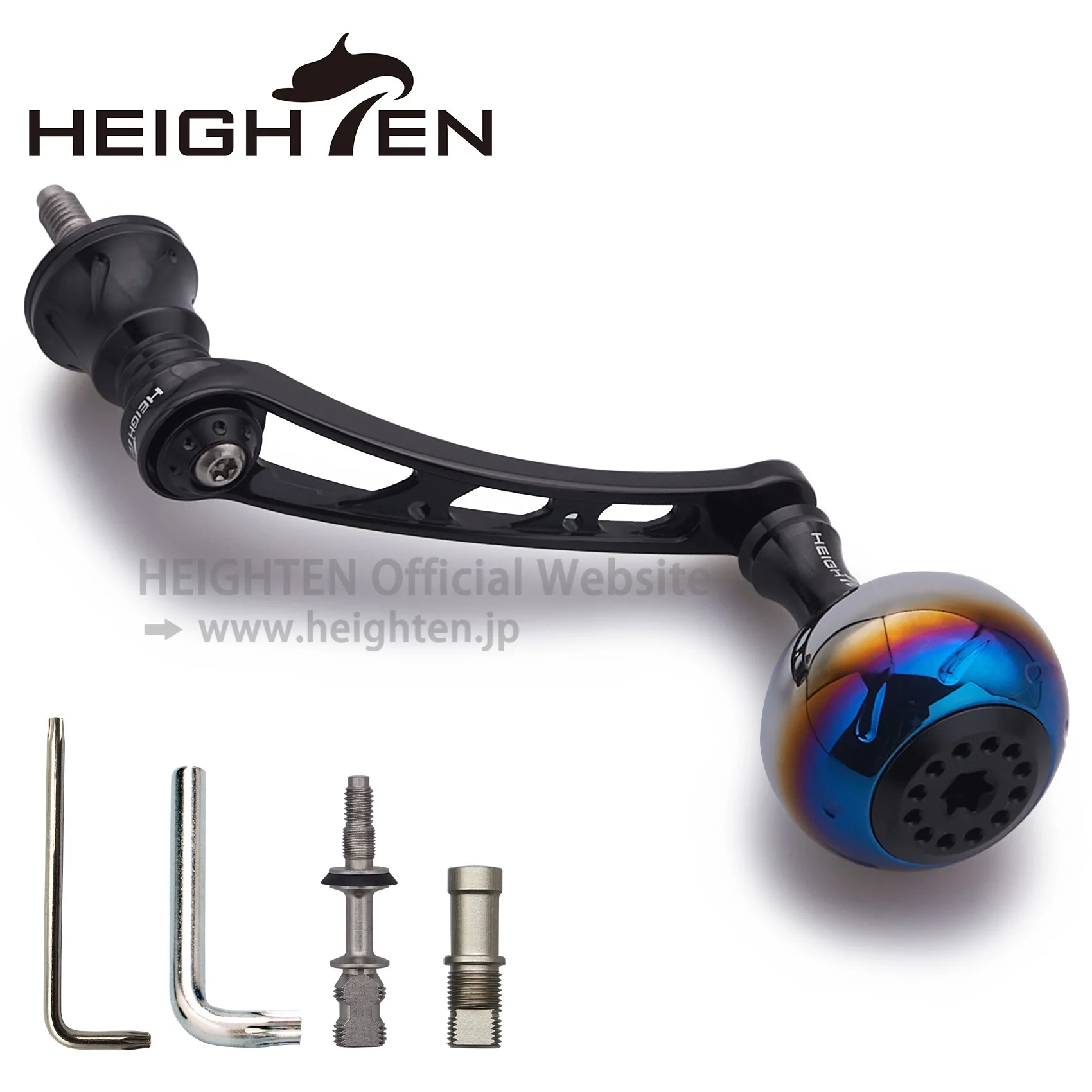 HEIGHTEN 56mm Spinning Reel Handle With 30mm Knob for Daiwa Luvias