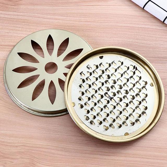 Fém Kerek Állvány Tányér Hordozható Spirál Borítóval Szúnyog Tekercs Tartó Tálca 1Dc