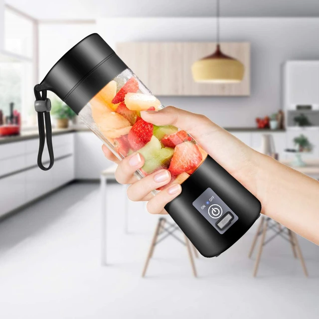 Portable Blender,Personal Blender, Smoothies  Jucier Cup USB Rechargeable and Personal Size Blender Shakes,380ml,Fruit Juice,Mix - Image 4