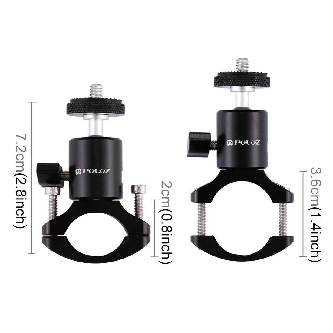 Puluz Bicicleta de Alumínio Guiador Tripé Bola Cabeça Adaptador Montagem para Câmera Ação Gopro Hero 10 Preto Xiaoyi Dji Osmo - Image 4