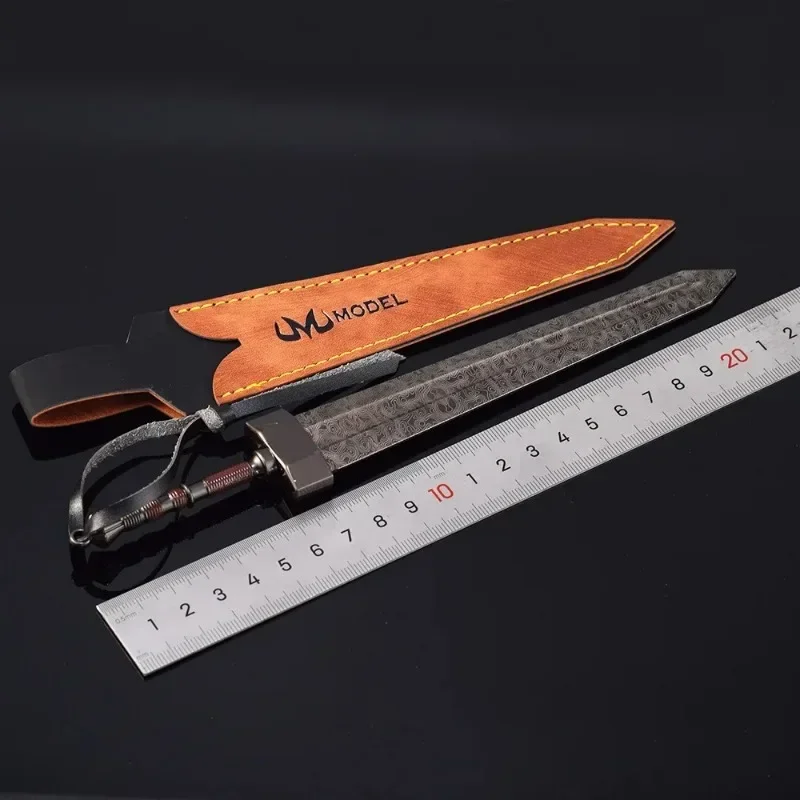 Cosplay Sword 22cm Weapon Greatsword Colossal Sword Game Peripheral Steel Sword Damascu Uncut Katana Display Decoration Collection for Kid Toy