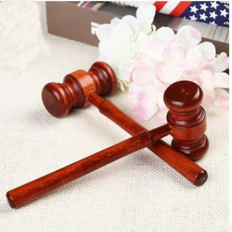 

Handmade Wooden Judge Hammer Toy Crafts for Auction
