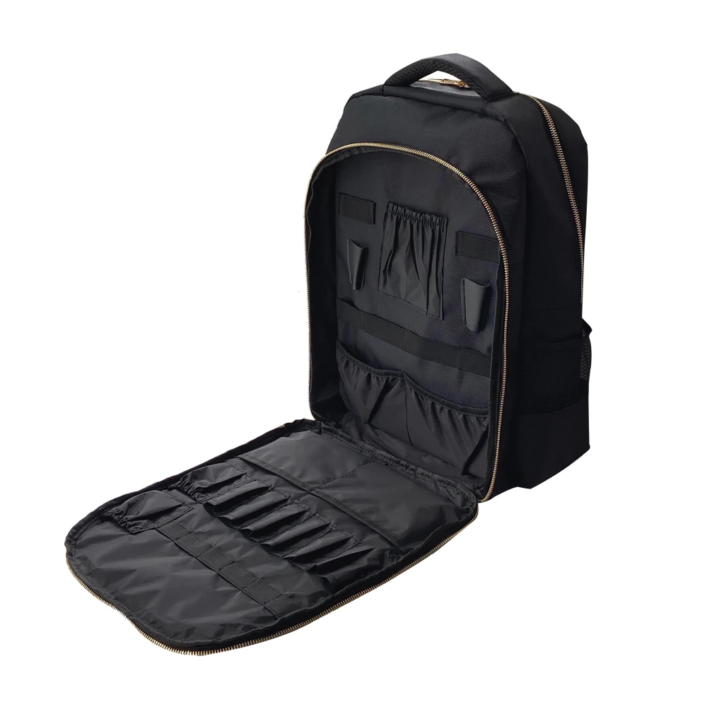 High quality Large Barber Styling Tools Bag Salon Scissor Comb Trimmer Storage Backpack Can Hold Hairdryer Trainning Head bag