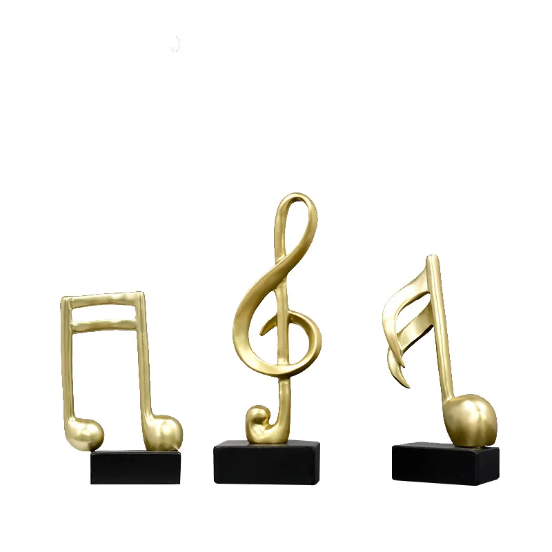 

Modern Simple Resin Crafts for Home Decoration, Music Trophy, Staff and Piano Ornaments, Collection Souvenir Accessories