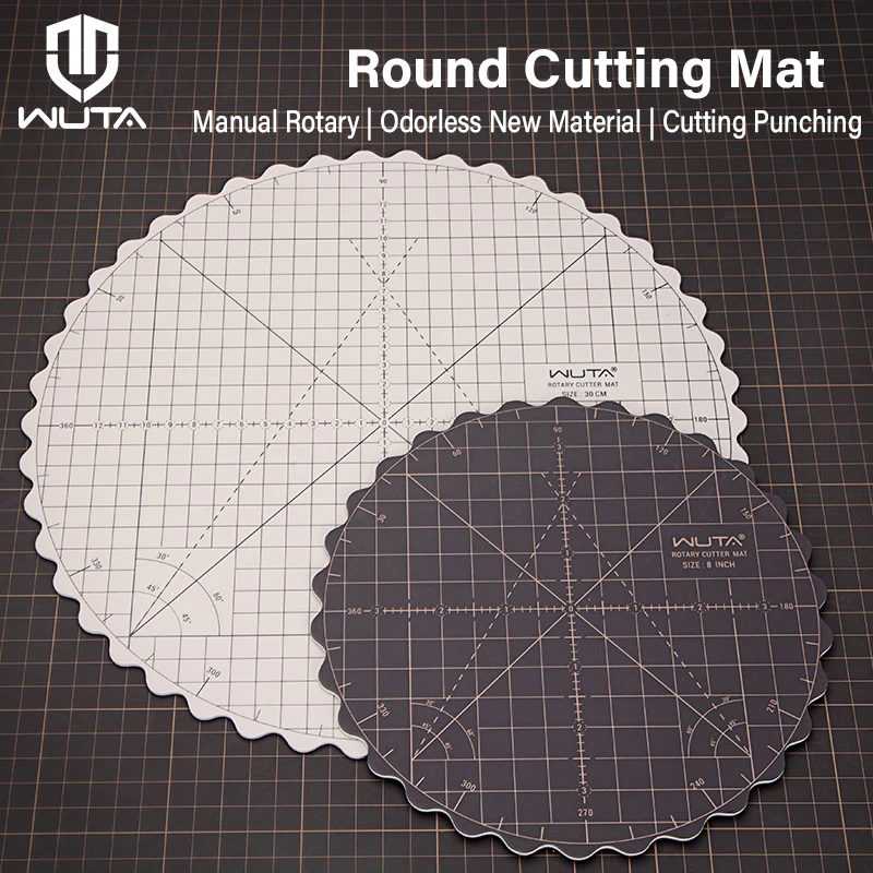 thumbnail image 2 of Rotating Cutting Mat For Sewing - Double-Sided Round Craft Mat For Quilting & DIY Projects 2 of 10