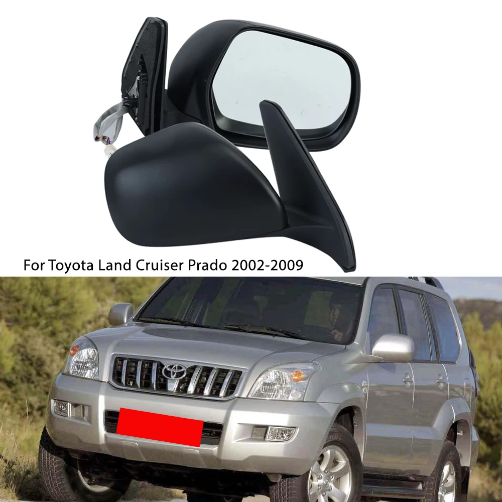 Door Mirror RIGHT Black Electric Fits Toyota Landcruiser Prado 150 Series 2009 - 2013