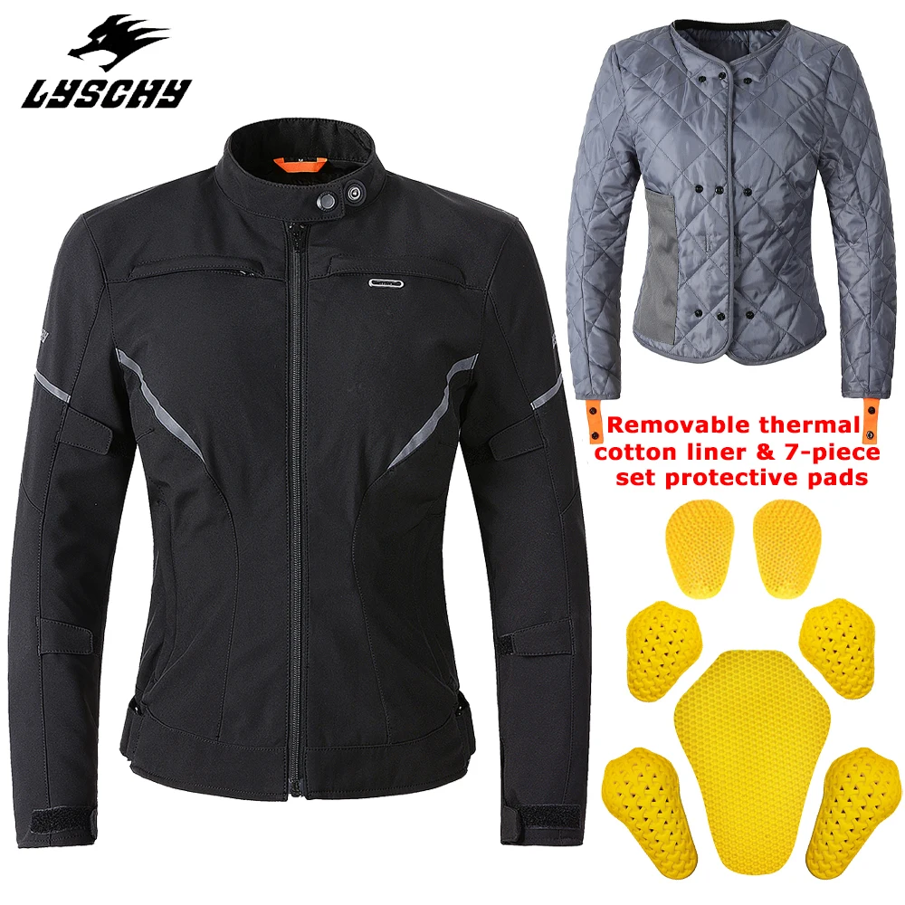 2022 Lyschy Women Motorcycle Jacket Windproof Wateproof Motorcycle Cloting Body Armor Slim