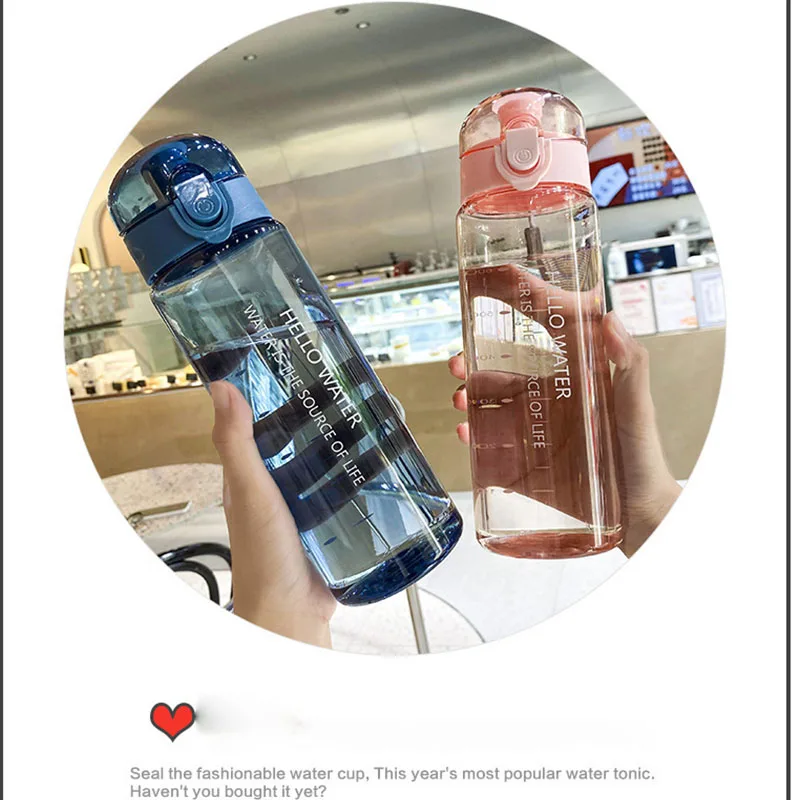 Sports Water Cup Plastic Straw For Boys And Girls