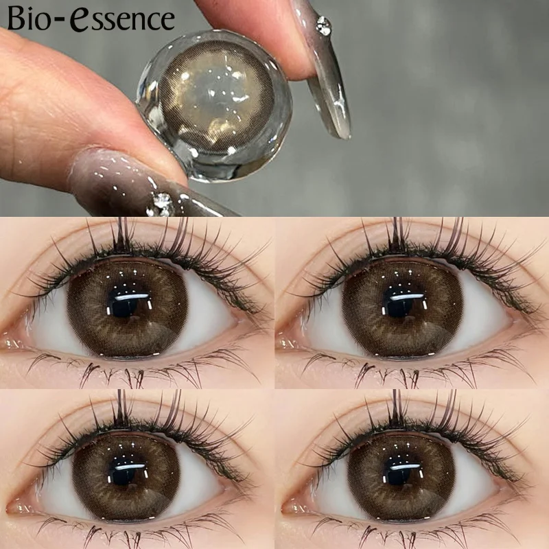 عدسات لاصقة طبيعية من Bio-essence للعيون مع عدسات...