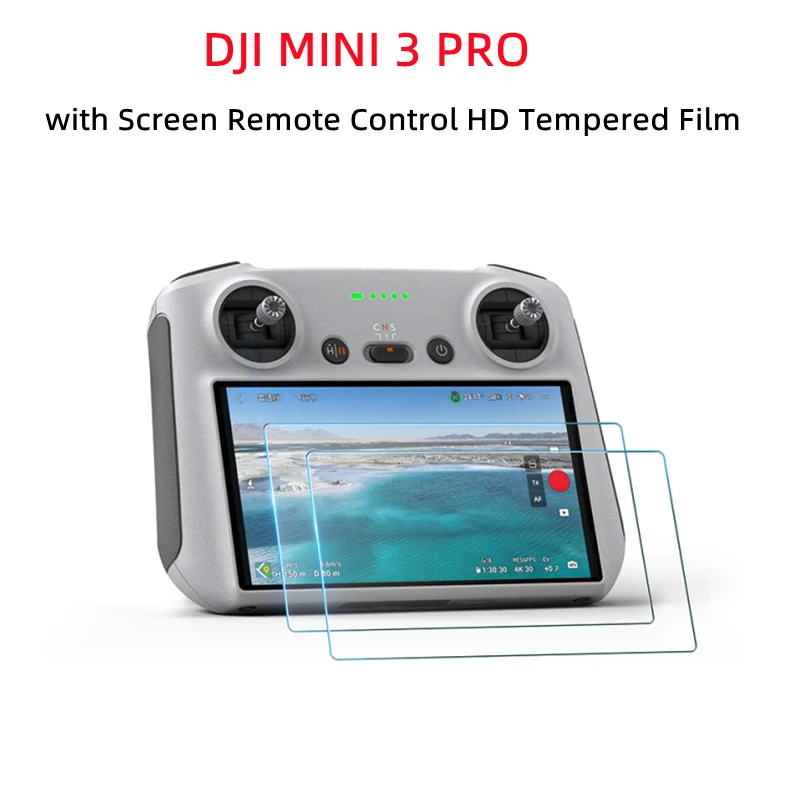 2 шт. закаленная пленка защитная для DJI MINI 3 PRO RC с пультом дистанционного