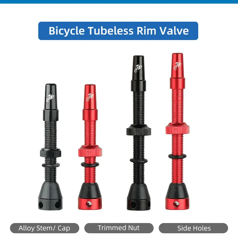 Description Picture 2 of itemBicycle F/V Tubeless Valve 44 60 80mm W/Tool Optional For Gravel Bike Aluminum alloy Pole Brass Core Presta Valve Cycling Parts