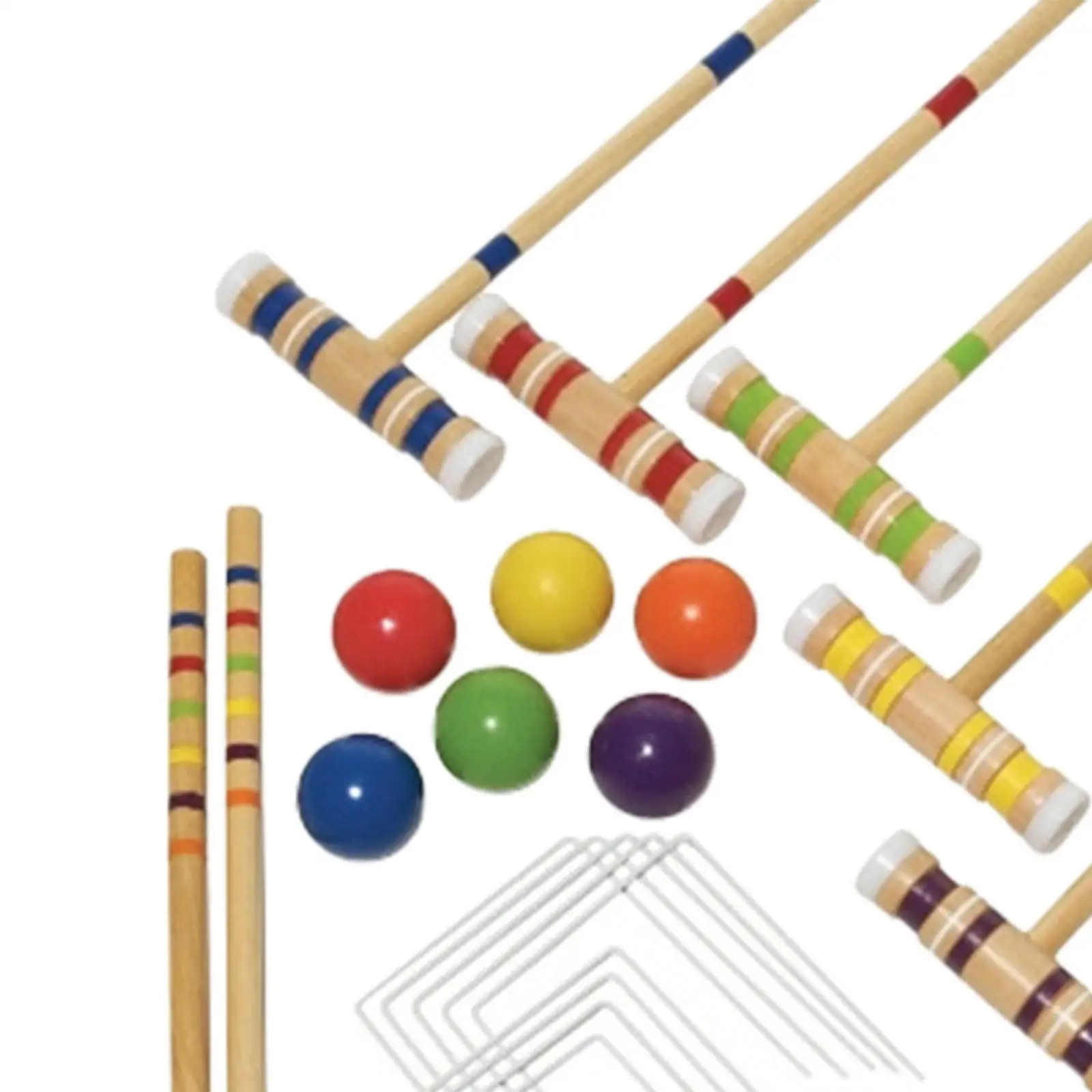 Lawn Croquet Game Set 2 Benchmarks for Yard Outdoor Games Sport Family