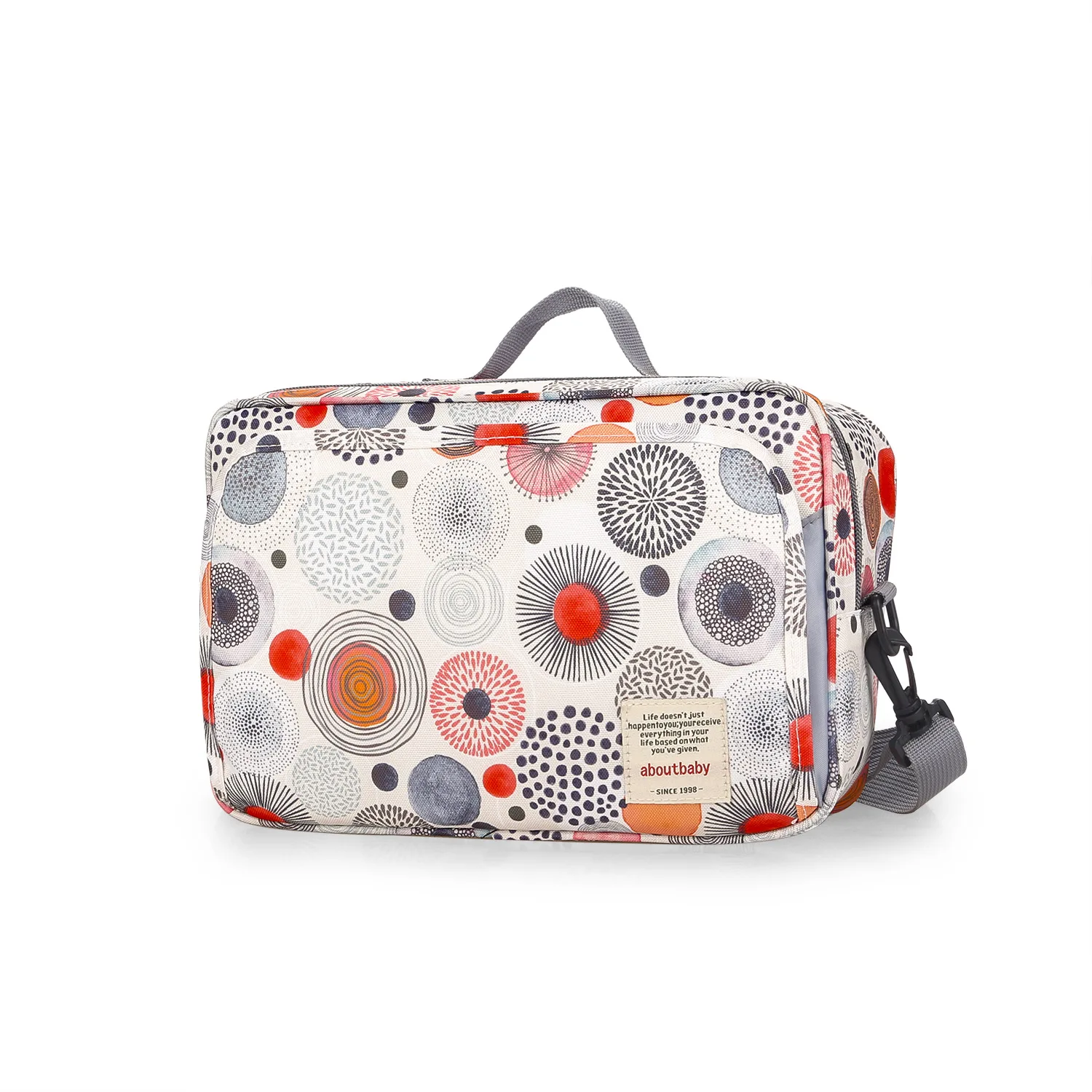 Fashionable Waterproof Wet/Dry Maternity Diaper Bag with Double Handles