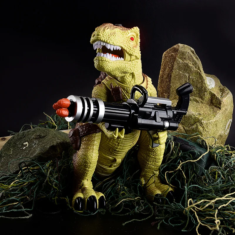 Remote Control Dinosaur Toys for Kids Electric Walking Robot RC Dinosaur Lights & Sounds Simulation Dinosaur Toy Gift for Boys，， 2