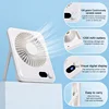 New Mini Portable Folding fan handy charging long life ultra-thin desktop fan Large wind super quiet folding handheld table fan 3
