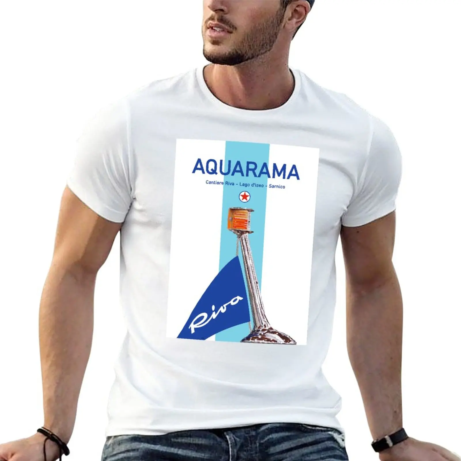 New Riva Aquarama Italy Runabout Classic Yacht T-Shirt Top Ragazzi Magliette Bianche T Shirt Uomo Magliette Pesanti Per Uomo
