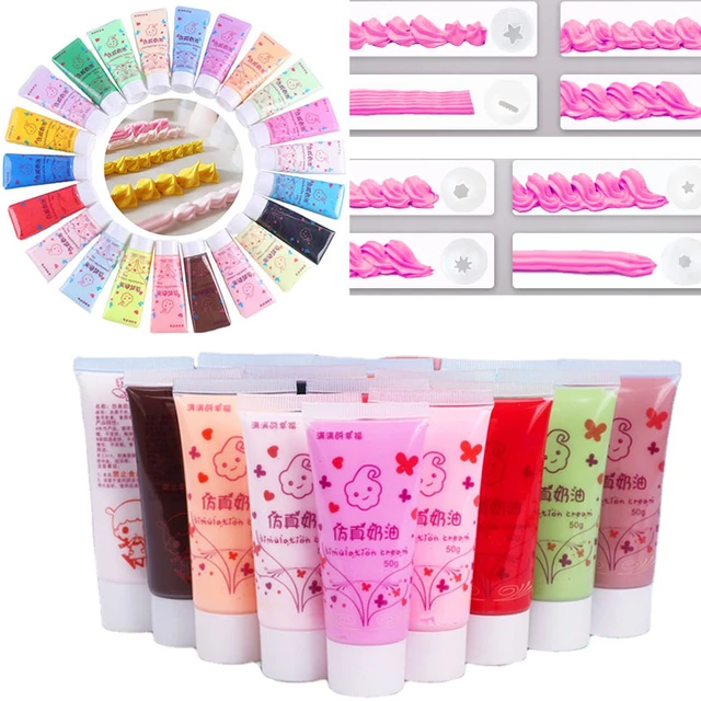 50ml Simulation Cream Adhesive Gel DIY Fake Whipped Cream Glue Phone Case  Decor